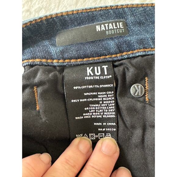 Kut From The Kloth Natalie Bootcut Jeans Women’s 4 Dark Wash Stretch - Picture 5 of 5